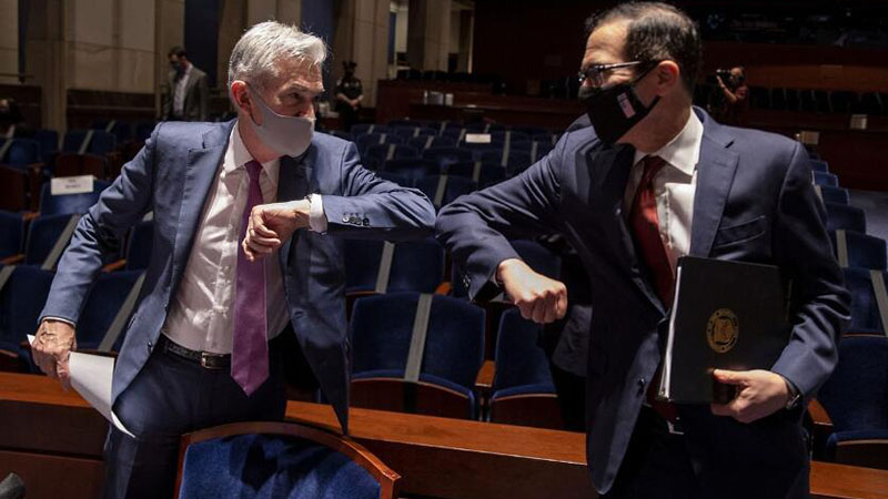 美联储主席鲍威尔和美国财长姆努钦昨夜双双在众议院金融服务委员会上就《救助法案》作证词。在有迹象显示美国越来越多的州难以遏制新冠病毒疫情之际,这两位美国最高经济政策制定者承诺,将考虑进一步的救助措施,以防止对就业市场和企业造成持久损害。